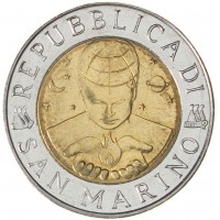 Сан-Марино 500 лир 1999