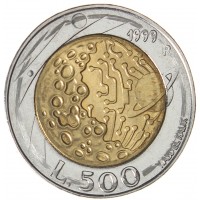 Монета Сан-Марино 500 лир 1999