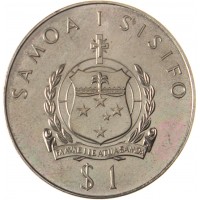 Монета Самоа 1 тала 1974 Х Игры Содружества