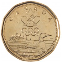 Монета Канада 1 доллар 2004 XXVIII летние Олимпийские Игры в Афинах 2004