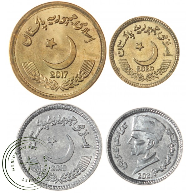 Пакистан набор 4 монеты 2016 - 2021 