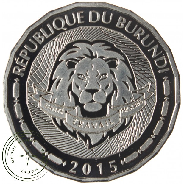 Бурунди набор 6 монет 100 франков 2015 Удивительная дикая природа моря