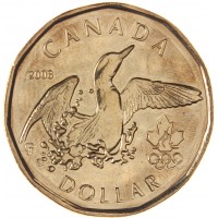 Монета Канада 1 доллар 2008 XXIX летние Олимпийские игры в Пекине 2008