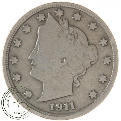 США 5 центов 1911