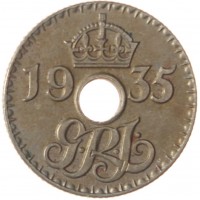 Монета Новая Гвинея 6 пенсов 1935
