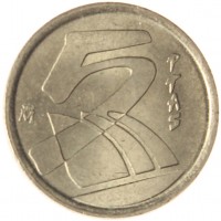 Монета Испания 5 песет 2000