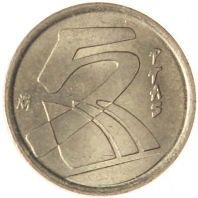 Монета Испания 5 песет 2000