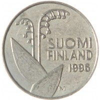Монета Финляндия 10 пенни 1996