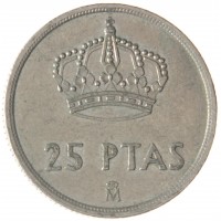 Монета Испания 25 песет 1982