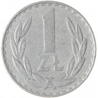 Монета Польша 1 злотый 1978