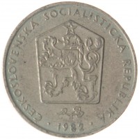 Монета Чехословакия 2 кроны 1982