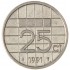 Нидерланды 25 центов 1991