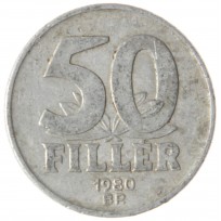 Монета Венгрия 50 филлеров 1980