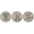 Казахстан набор 3 монеты 200 тенге 2023 Портреты на банкнотах - Аль-Фараби, Суюнбай, Курмангазы