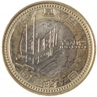 Монета Япония 500 йен 2011 Тоттори 