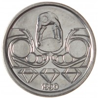 Монета Бразилия 10 сентаво 1990