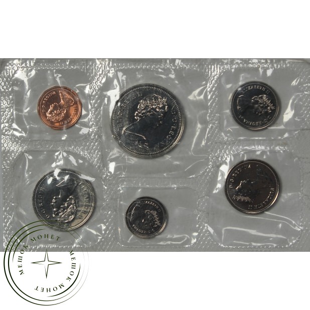Канада Официальный годовой набор 1986 (6 монет в запайке)