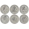 Бурунди набор 6 монет 5 франков 2014 Фауна - Птицы