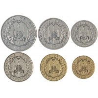 Джибути набор 6 монет 1991 - 2016