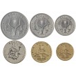Джибути набор 6 монет 1991 - 2016