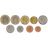 Малави набор 9 монет 1, 2, 5, 10, 20, 50 тамбала и 1, 5, 10 квача 1995 - 2006