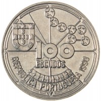 Португалия 100 эскудо 1990 Золотой век открытий - Астронавигация