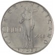 Ватикан 100 лир 1958