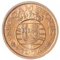 Монета Мозамбик 20 сентаво 1974
