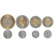 Мексика набор 8 монет 5,10,20,50 центаво и 1, 2, 5, 10 песо 2002 - 2015