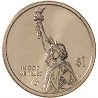 Монета США 1 доллар 2024 Стальной плуг - Иллинойс