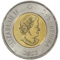 Монета Канада 2 доллара 2022 50 лет Суперсерии СССР — Канада