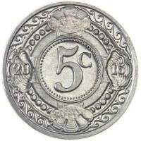 Монета Нидерландские Антилы 5 центов 2016