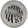 Фиджи 1 доллар 2009 Великие животные мира - Зебра