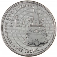 Монета Тристан-да-Кунья 1 крона 2012 Сегодняшние герои на воде