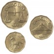 Уругвай набор 3 монеты 10, 20 и 50 сентесимо 1981