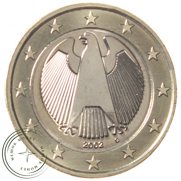 Германия 1 евро 2002 G