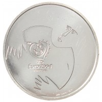 Монета Португалия 8 евро 2004 Эффектность футбола - Сейв вратаря
