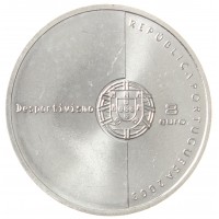 Монета Португалия 8 евро 2003 Ценности футбола - Честная игра