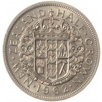 Монета Новая Зеландия 1/2 кроны 1962