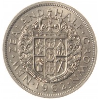 Монета Новая Зеландия 1/2 кроны 1962