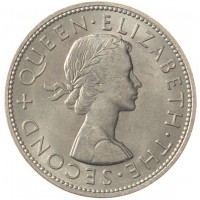 Монета Новая Зеландия 1/2 кроны 1962