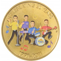 Монета Австралия 1 доллар 2011 20 лет музыкальной группе Wiggles - музыканты