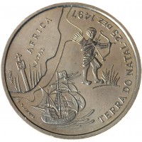 Монета Португалия 200 эскудо 1998 Путешествие Васко да Гамы в Индию 1498 года - Южная Африка, Наталь