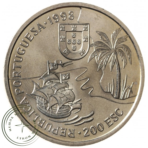 Португалия 200 эскудо 1998 Путешествие Васко да Гамы в Индию 1498 года - Южная Африка, Наталь