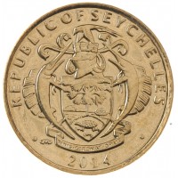 Монета Сейшелы 1 цент 2014