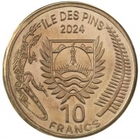 Монета Новая Каледония Остров Иль-де-Пен 10 франков 2024 Мосхопс
