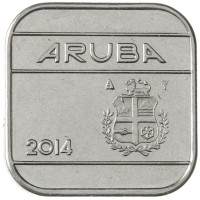 Монета Аруба 50 центов 2014