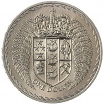 Монета Новая Зеландия 1 доллар 1967