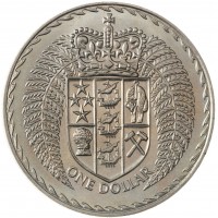 Монета Новая Зеландия 1 доллар 1971