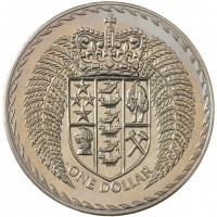 Монета Новая Зеландия 1 доллар 1972